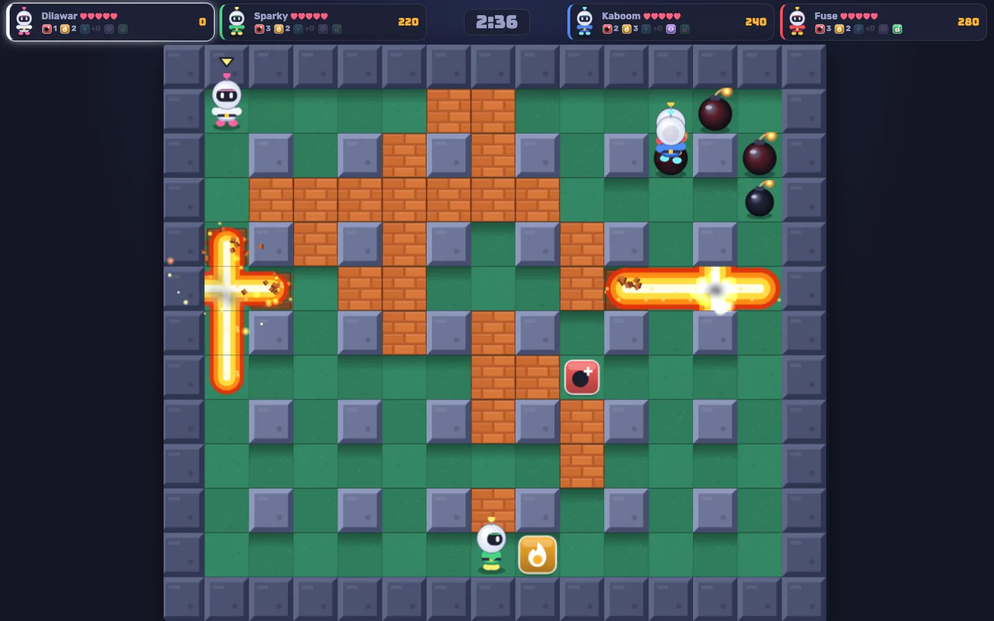 Bomber Blast – HTML5 Bomberman-style Arena Game with AI Bots & Online Multiplayer (Phaser 3) — preview 1