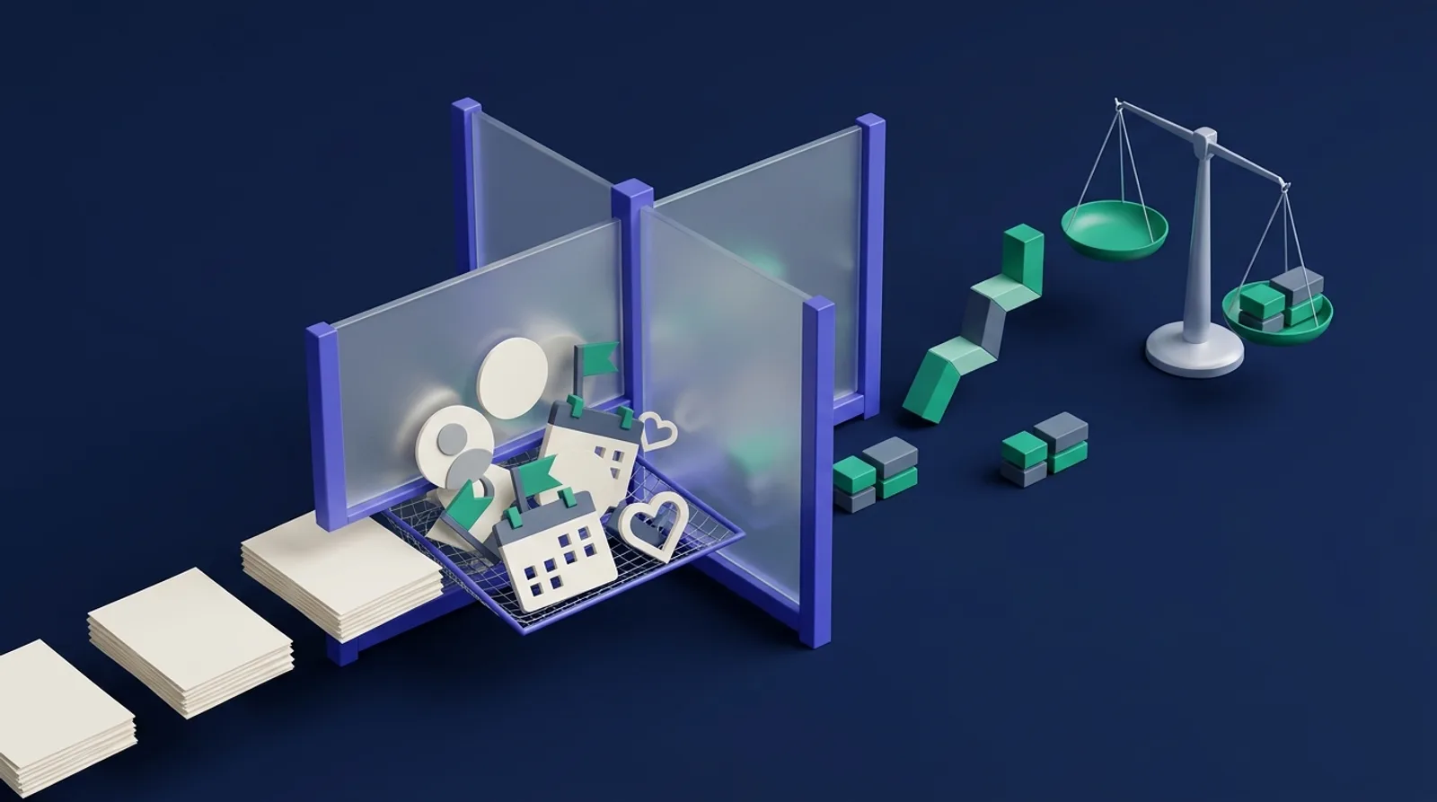 Illustration of personal details held back before matching