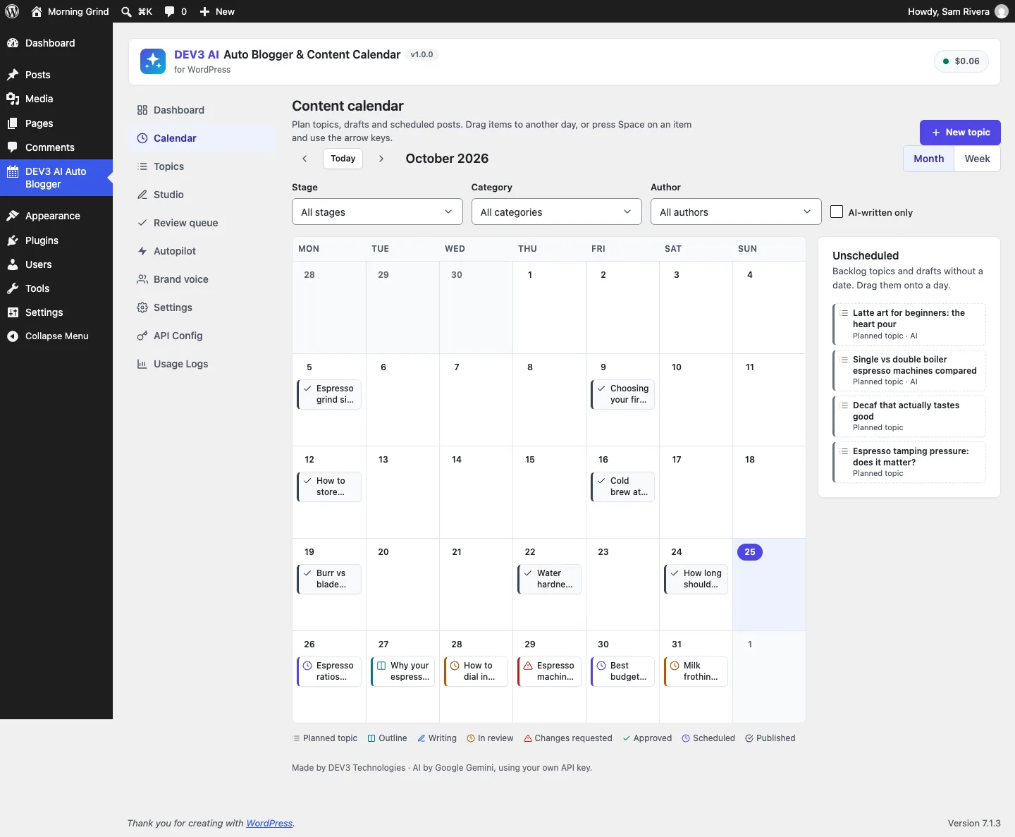 DEV3 Technologies · own product